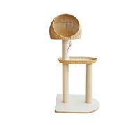 ZWQXZX Torre para Gatos Descansar Jugar Condominio para Gatos Torres para Árboles para Sisal Poste para Rascar Plataforma De Salto para Estructura para(A)
