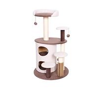 ZWQXZX Torre para Gatos Descansar Jugar Rascador De Poste para Gatos, Garra, Cuerda Sisal, Árbol para, Torres para,Juguetes Actividad para Mascotas En Interiores(White)