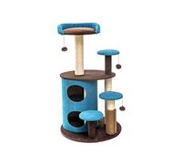 ZWQXZX Torre para Gatos Descansar Jugar Rascador De Poste para Gatos, Garra, Cuerda Sisal, Árbol para, Torres para,Juguetes Actividad para Mascotas En Interiores(Blue)