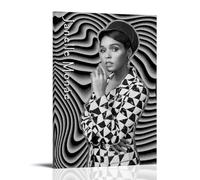 ZWSYHJ Janelle MonaeRetro - Lienzo estético para pared, varios estilos de impresión, decoración de pared para dormitorio, estilo marco, 50 x 75 cm