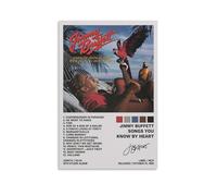 ZWSYHJ Jimmy Buffett Songs You Know by Heart- Lienzo estético retro para pared, varios estilos de impresión para decoración de pared de dormitorio, estilo sin marco, 30 x 45 cm