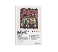 ZWSYHJ Lime Cordiale 14 Steps to A Better YouRetro - Lienzo estético para pared, varios estilos de impresión para decoración de pared de dormitorio, estilo sin marco, 40 x 60 cm