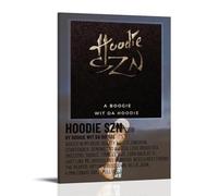 ZWSYHJ Sudadera con capucha Szn A Boogie Wit Da Hoodie Álbum retro estético, lienzo, pinturas de pared, varios estilos de impresión para decoración de pared de dormitorio, estilo marco, 30 x 45 cm