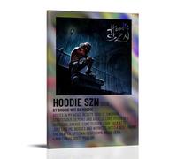 ZWSYHJ Sudadera con capucha Szn A Boogie Wit Da Hoodie Álbum retro estético, lienzo, pinturas de pared, varios estilos de impresión para decoración de pared de dormitorio, estilo marco, 30 x 45 cm