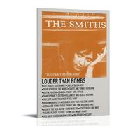 ZWSYHJ The Smiths Louder Than Bombs- Lienzo estético retro para pared, varios estilos de impresión para decoración de pared de dormitorio, estilo marco, 2820 x 30 pulgadas (50 x 75 cm)