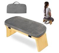 ZWTPGKRD Asiento de reflejo de flexión de tallo transportable, incluye almohada de forro polar y útil bolsa de transporte, ideal para ejercicios espirituales, banco ergonómico y flexible