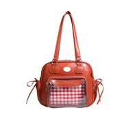 ZWTPGKRD Bonita bolsa translúcida para axilas con asa reforzada, accesorio de moda para entusiastas de la cultura Otaku, bolso de mano transparente de poliuretano, a, One Size