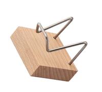 ZWTPGKRD Caballete de exhibición de madera resistente, elegante soporte de exhibición de madera, organizadores de cristal para colecciones de piedras preciosas