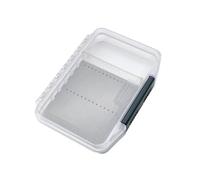 ZWTPGKRD Caja de pesca con mosca, impermeable, fácil de agarrar y tapa transparente, de un solo lado, señuelos de pesca con mosca, estuche de transporte impermeable de varios colores