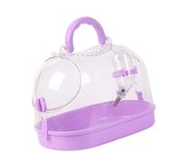 ZWTPGKRD Caja transportadora para hámster con ventilación, caja de transporte transparente para fácil acceso, interacción para mascotas pequeñas, uso al aire libre, jaula de transporte para hámster