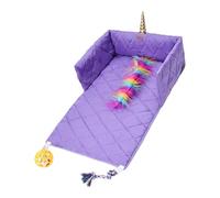 ZWTPGKRD Cama multifuncional para mascotas, juguete integrado, resistente al agua, fácil mantenimiento para uso doméstico, almohadilla de entrenamiento