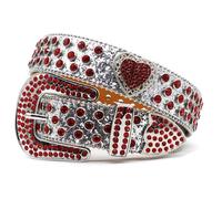 ZWTPGKRD Cinturones góticos para jeans con tachuelas para chicas punk, impresionantes remaches con joyas, joyería de baile callejero, Preguntas frecuentes:, 110 cm