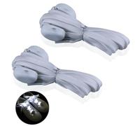 ZWTPGKRD Cordones LED iluminados de 110 cm de largo, cordones planos para zapatos, cordones LED brillantes para hombres y mujeres, correr, ciclismo, música, concierto, intermitentes, cordones para