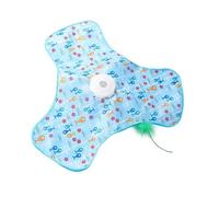 ZWTPGKRD Juguete de ejercicio de gato para interiores, características participativas, reloj automático, base de absorción divertida, plan de acción silencioso, juguete para esconderse