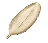 ZWTPGKRD Plato decorativo nórdico con forma de piña/hoja dorada para postres, bandeja decorativa para frutas secas y secas