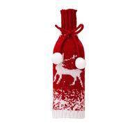 ZWTPGKRD Prendas de moda para botellas de vino para los amantes de los entusiastas de la decoración de Navidad, mejora tu presentación, regalos de Año Nuevo, Modelo de alce, Talla única