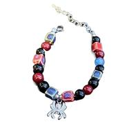 ZWTPGKRD Pulsera con abalorios de arañas de Halloween, pulsera de cuentas coloridas, joyería ajustable, accesorio para parejas, talla única, cuentas, No es una piedra preciosa
