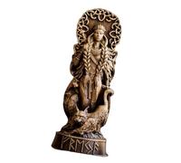 ZWTPGKRD Resins Vikinges Mythology - Figuras en miniatura, estatua de Dios nórdico, centros de mesa, centros de mesa Thors/Loki/Freyja, decoración de mesa