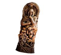ZWTPGKRD Resins Vikinges Mythology - Figuras en miniatura, estatua de Dios nórdico, centros de mesa, centros de mesa Thors/Loki/Freyja, decoración de mesa