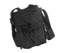 ZWTPGKRD Soporte de nailon para botella de agua con correa para el hombro, bolsa bandolera unisex con bolsillo para teléfono, Black, As shown in the picture (error 1-1349cm)