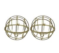 ZWWAAZHF 2 comederos colgantes para pájaros silvestres, soporte para bolas de grasa para colgar en el exterior, suministro de alimentación salvaje hueco