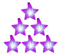 ZWWAAZHF Colección de pulseras LED brillantes con luces LED para fiestas y conciertos, accesorios de pulsera de estrella brillante, pulseras de estrella de varios colores, dijes para eventos nocturnos