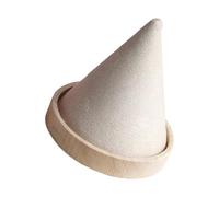 ZWWAAZHF Soporte para pulseras de madera natural con revestimiento de terciopelo cónico para almacenamiento al por menor, muestra de forma segura relojes y pulseras antideslizante
