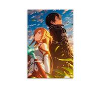 ZWWHUG Sword Art OnlineAesthetic - Lienzo decorativo para pared, decoración de dormitorio, póster para sala de estar, dormitorio, sin marco, estilo 50 x 75 cm
