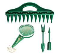 ZWWOGE 4 Piezas Sembradora Manual, Dispensador de Semillas Pequeñas, Esparcidor de Semillas Manual Jardín Hortalizas y Flores Ayuda para Plantar