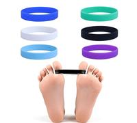 ZWWOGE 6 Separadores de Dedos Hallux Valgus, Banda de Entrenamiento, Corrección Dedos, para Hombres & Mujeres, Protección Pie,Aliviar el dolor de los Dedos del Pie