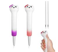 ZWWOGE Bolígrafo de gel antiestrés - Squeezies,2pcs papelería para escribir,relajarse,concentrarse,bolígrafo antiestrés,súper suave,tinta negra,diámetro de la punta 0,5 mm,boligrafos punta fina