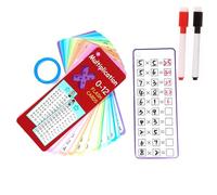 ZWWOGE Juego Educativo de Tablas de Multiplicar para Niños,15 Flashcards con Tablas de Multiplicación Marcadores Borrables,para Aprender y Practicar Las Tablas de Multiplicar en Casa o en la Escuela
