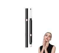 ZWWOGE Perfilador de Labios Multifunción Marrón Té Punta Precisa con Pincel Suave Mate Resistente a Manchas llaveros hombre