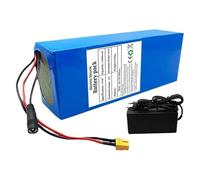ZWXBDPDM Batería de Iones de Litio for Bicicleta eléctrica, 52 V, 45 Ah, 14S4P, con Cargador y BMS Integrado, for Motor de Bicicleta eléctrica de 200 W a 2300 W.(Xt60)