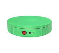 ZWXBDPDM Plato giratorio eléctrico, capacidad de carga de 100 kg, control remoto for pantalla de 360°, soporte de exhibición giratorio motorizado verde for productos.