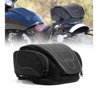 ZWXHN Bolsa Trasera para Motocicleta, Estilo Retro, Impermeable, De PU, para Herramientas, para Asiento Trasero, Mochila para MT07 MT09 MT 07 09