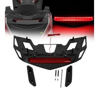 ZWXHN Portaequipajes para Maletero De Motocicleta con Luz para Goldwing 1800 GL1800 2021-2023 2022 Negro Mate/Cromo Portaequipajes Traseros