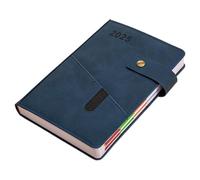 zwxqe 2025 Diary, 2025 Planner, Productivity Daily Planner with Monthly Tabs, 8.46x5.71in Portable Journal Notebook, Page a Day Diary for Work, Study, Schedule, Business, Blue