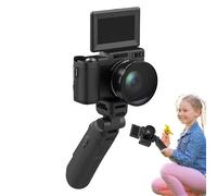 zwxqe 4k Vlogging Camera, Digital Travel Camera 48mp, Anti-Shake Video Recorder, Touch Screen with Remote Control, Portable Live Streaming Equipment for Travel Accessories