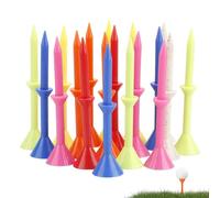 Zwxqe 50X Golf Tees, Mixed Color Wine Glass Shaped Golf Accessories with