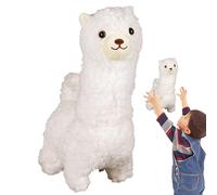 Zwxqe Alpaca Stuffed Animal, lindo Electric Almohada con sonido, juguete animal para niños, 9,45 x 6,69 x 3,94 pulgadas, perfecto cumpleaños, niñas, Easter, decoración de la habitación