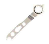 zwxqe Angle Grinder Tool, Spanner Wrench Accessory, Precision 5 en 1 Four-Jaw Design, 15 cm Compact Steel Handle, Grinder Repair Use, Ideal para Workshop Industry Electric Projects