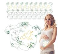zwxqe Baby Predictions and Advice Cards, Funny Neutral Planning Kit Pack, Baby Shower Games & Keepsakes, Ideal for Parents to Be, Family Party Guest Activities, Girl Boy Celebration