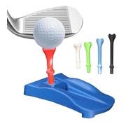 zwxqe Base de césped de golf - Base en T de golf, soporte de 3.5 pulgadas con 5 tees de simulador precortados para golfista, equipo de entrenamiento para campo de conducción, almohadilla de práctica