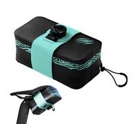 Zwxqe Bike Seat Bag, Seat Cycling Pack, Impermeable Portátil Carrier, Compact Ride Storage Pouch, 6.1x2.56x2.17in, Essential Gear Organizer for Outdoor Mountain Road Biking Adventures