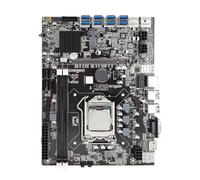zwxqe Black B75 USB-BTC Motherboard, High -Speed CPU Motherboard Combo, Standard Computer Parts, Computer Upgrade, E-Sports Units for Fast Speed Usage, for Enhanced Performance Performance