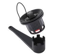 Zwxqe Boat Air Stopcock, Inflatable Air Stopcock Replation, Wear Resistant Double Seal, Sturdy Replacement Parts for Paddle Board, Dinghy, Canoa, Marine Use 3,81 inch Gray, Black