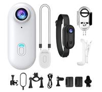 zwxqe Body Camera, Pocket Action Camera, Wearable Vlogging Device, 170 Degree Wide Angle Lens, Waterproof Sports CAM, Compact Video Recorder, Ideal for Motorcycle, Cycling, Hiking and Travel