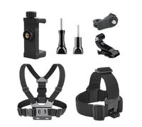 Zwxqe Body Mount Chesty, Adjustable Chest Strap Harness, Action Camera Holder, Comfortable Body Phone Holder Kit for Running, Swimming, and Outdoor Activities