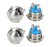 Zwxqe Button Replation, 4 botones Push Door Bell Ringer Parts, Metal Porches, Home Upgrade Accessories, Ideal para la casa Garage Wall Residence Smart Setup